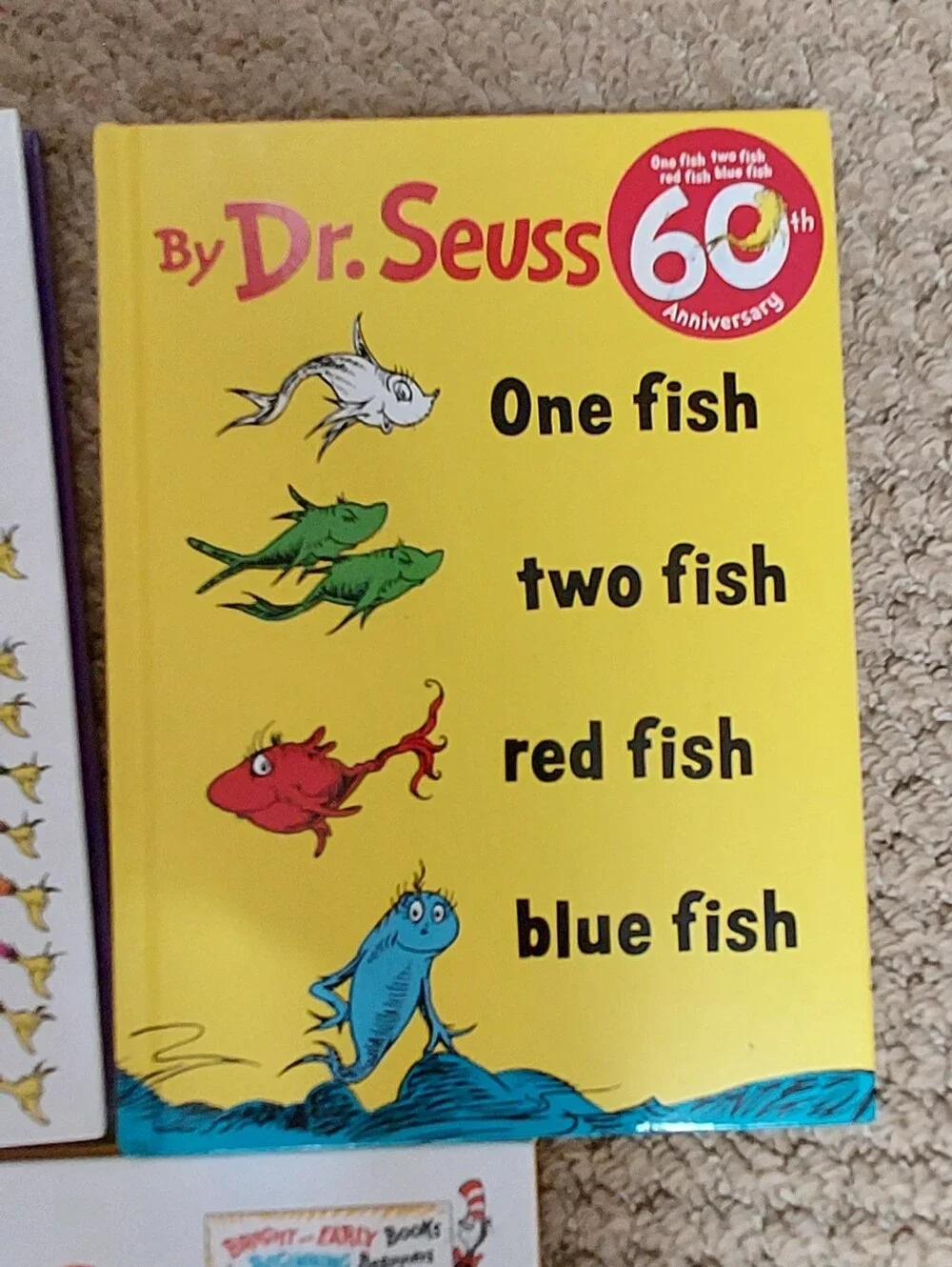 Dr Seuss I Can Read Beginner Childrens Books Hardcover Lot of 3 One Fish 60th